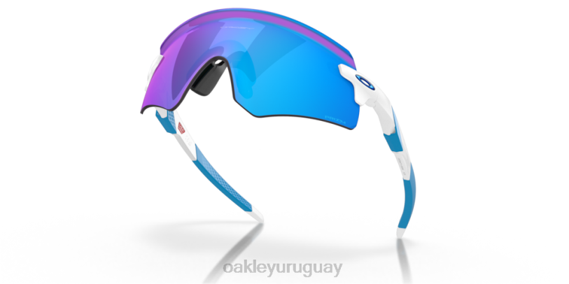 Oakley codificador XT4H1046 gafas Lentes Prizm de zafiro, montura blanca pulida.