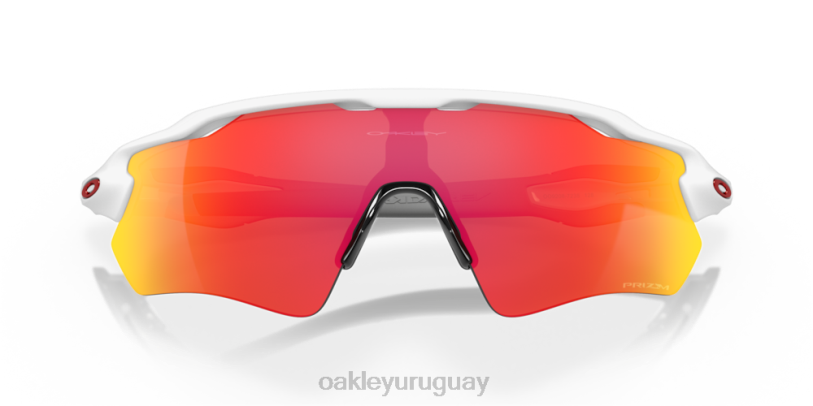 Oakley colores del equipo radar ev path XT4H35 gafas Lentes Prizm Ruby, montura blanca pulida.