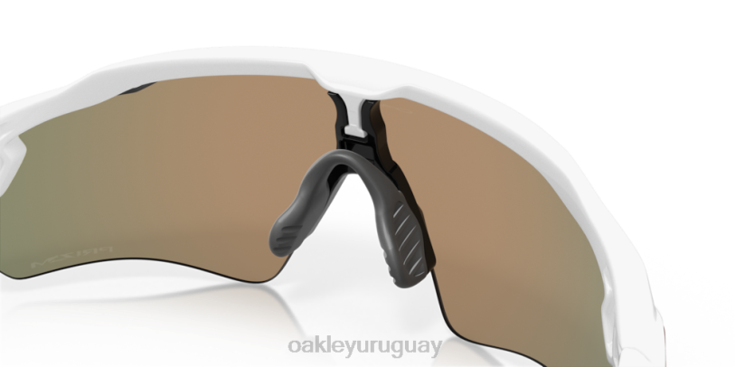 Oakley colores del equipo radar ev path XT4H35 gafas Lentes Prizm Ruby, montura blanca pulida.