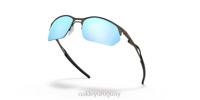 Oakley grifo de alambre 2.0 XT4H379 gafas Lentes polarizadas Prizm Deep Water, montura de plomo satinado.