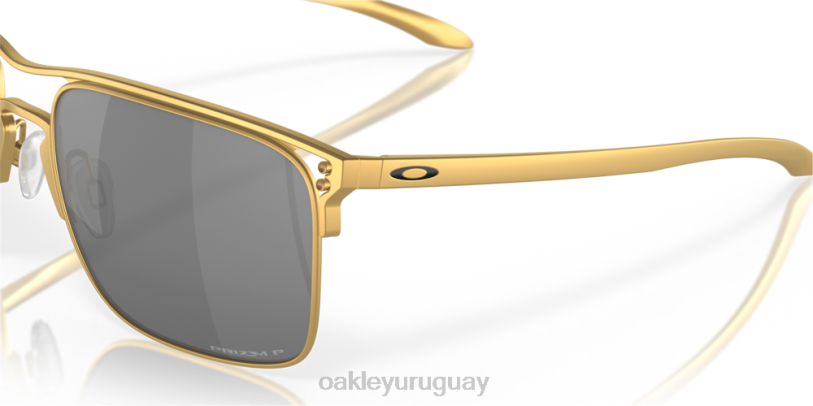 Oakley holbrook ti XT4H47 gafas lentes prizm polarizadas negras, montura oro satinado