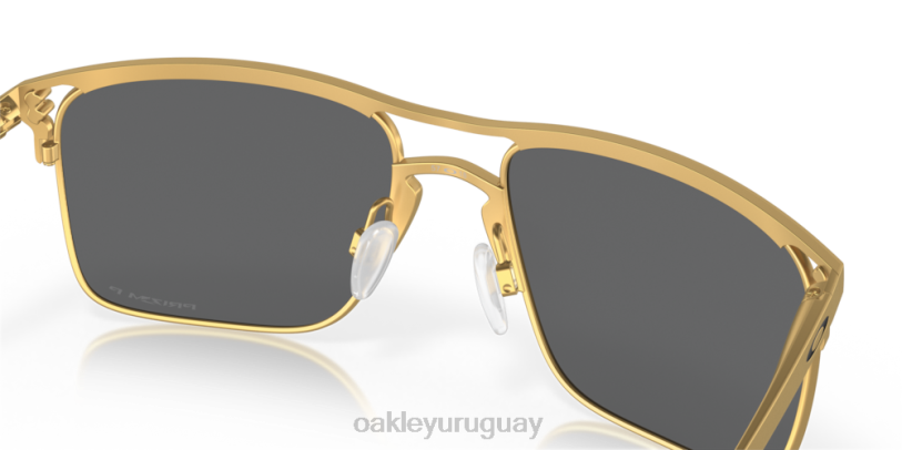 Oakley holbrook ti XT4H47 gafas lentes prizm polarizadas negras, montura oro satinado