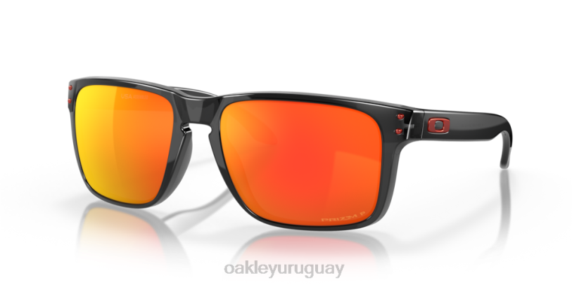 Oakley holbrook xl XT4H7 gafas lentes polarizadas prizm ruby, montura tinta negra