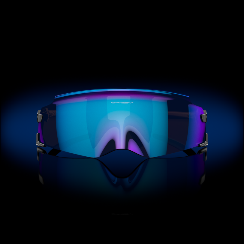 Oakley kato XT4H981 gafas Lentes Prizm de zafiro, montura negra pulida.