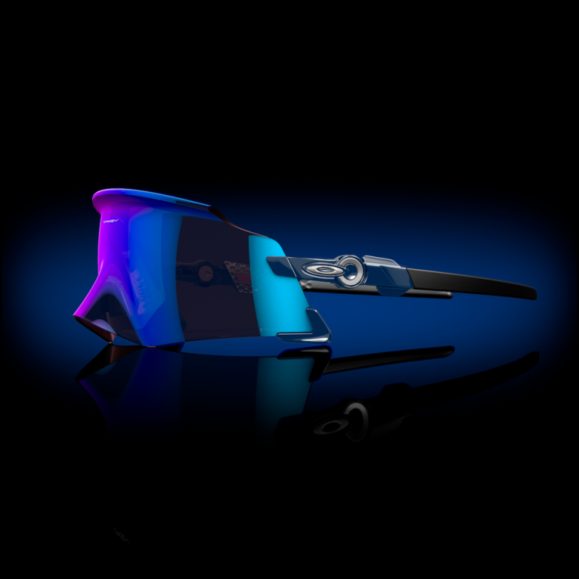 Oakley kato XT4H986 gafas Lentes Prizm de zafiro, montura Poseidon pulida.