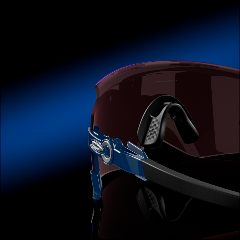 Oakley kato XT4H986 gafas Lentes Prizm de zafiro, montura Poseidon pulida.