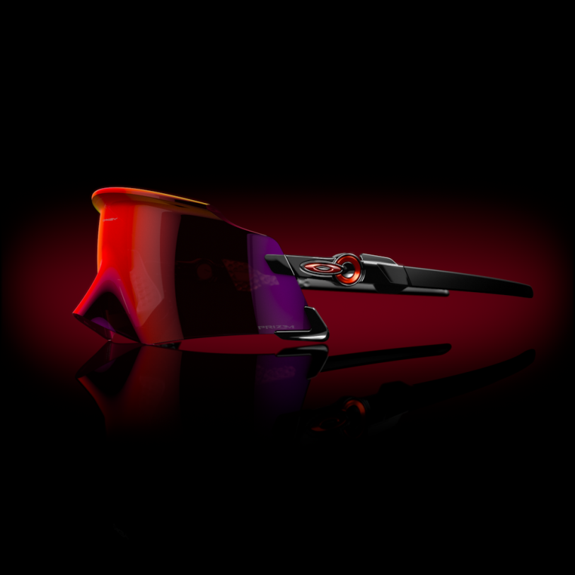 Oakley kato XT4H988 gafas Lentes Prizm Road, montura negra pulida.