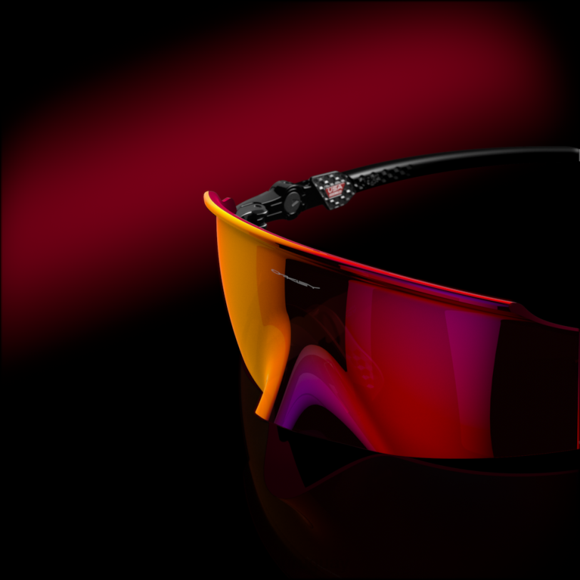 Oakley kato XT4H988 gafas Lentes Prizm Road, montura negra pulida.
