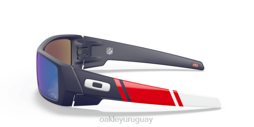 Oakley patriotas de nueva inglaterra gascan XT4H563 gafas lentes prizm de zafiro, montura azul marino mate