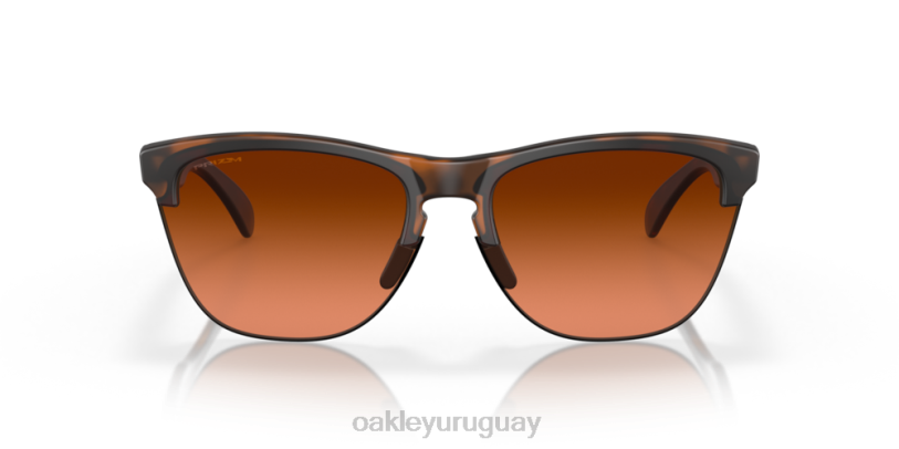Oakley pieles de rana lite XT4H214 gafas lentes prizm marrón degradado, montura carey marrón mate
