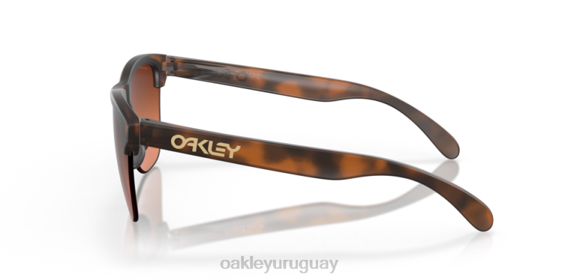 Oakley pieles de rana lite XT4H214 gafas lentes prizm marrón degradado, montura carey marrón mate