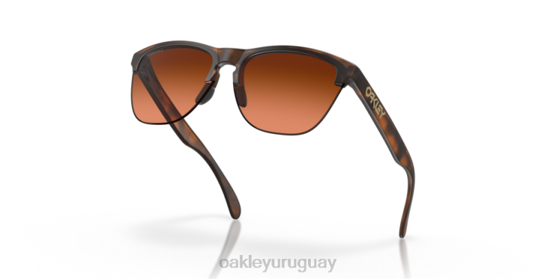 Oakley pieles de rana lite XT4H214 gafas lentes prizm marrón degradado, montura carey marrón mate