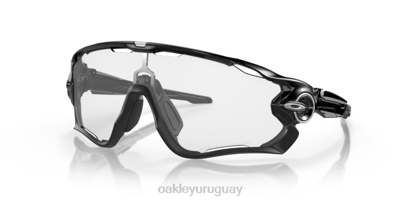 Oakley quebrador de fauces XT4H400 gafas Lentes fotocromáticas de iridio de transparente a negro, montura negra pulida