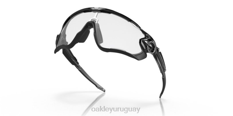 Oakley quebrador de fauces XT4H400 gafas Lentes fotocromáticas de iridio de transparente a negro, montura negra pulida