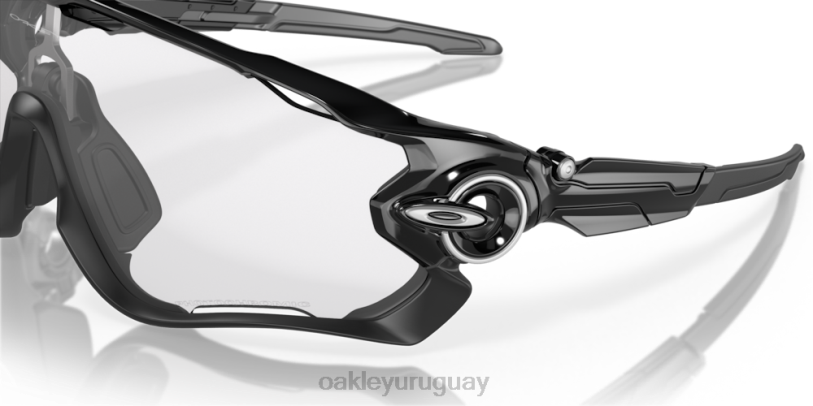 Oakley quebrador de fauces XT4H400 gafas Lentes fotocromáticas de iridio de transparente a negro, montura negra pulida