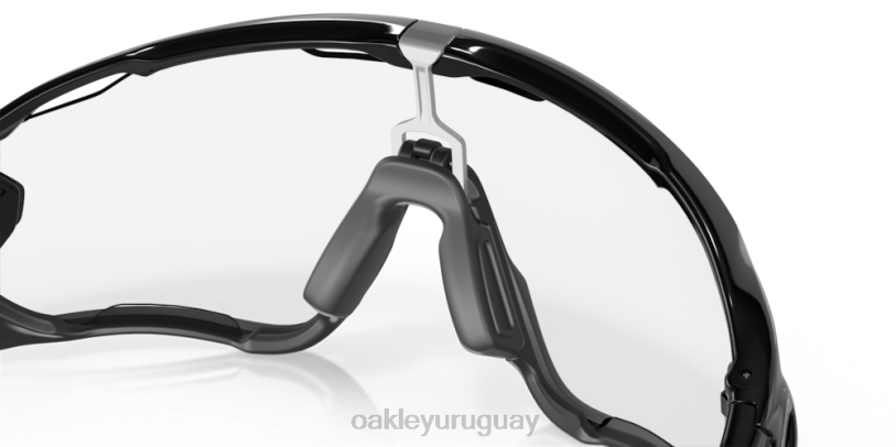 Oakley quebrador de fauces XT4H400 gafas Lentes fotocromáticas de iridio de transparente a negro, montura negra pulida