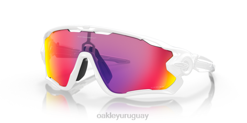 Oakley quebrador de fauces XT4H406 gafas Lentes Prizm Road, montura blanca pulida.