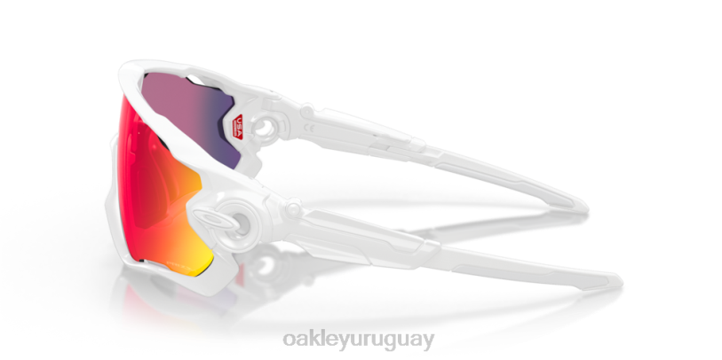 Oakley quebrador de fauces XT4H406 gafas Lentes Prizm Road, montura blanca pulida.