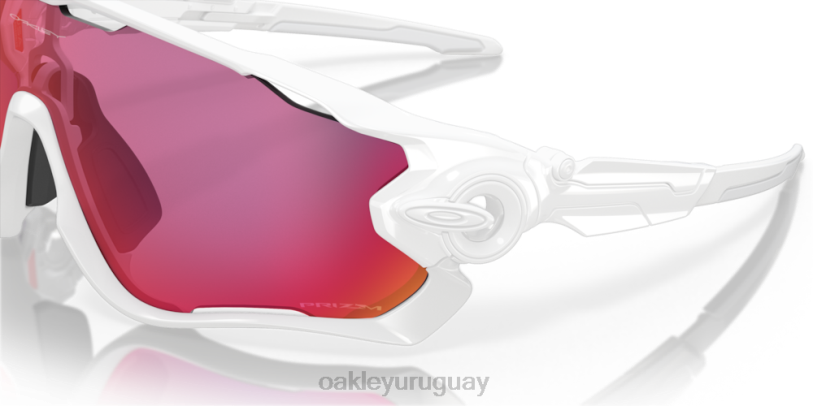Oakley quebrador de fauces XT4H406 gafas Lentes Prizm Road, montura blanca pulida.
