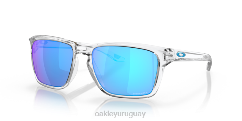 Oakley silas XT4H326 gafas Lentes Prizm de zafiro, montura transparente pulida.