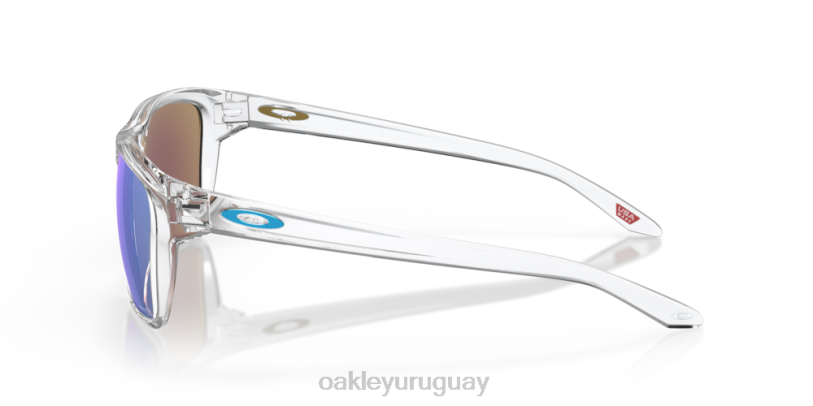 Oakley silas XT4H326 gafas Lentes Prizm de zafiro, montura transparente pulida.