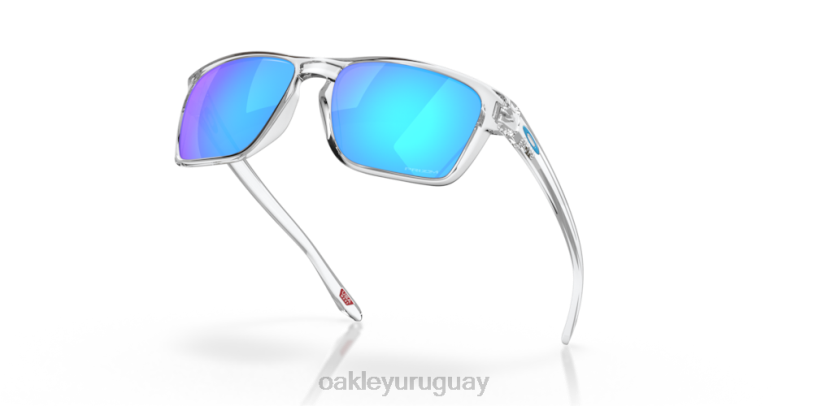Oakley silas XT4H326 gafas Lentes Prizm de zafiro, montura transparente pulida.