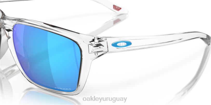 Oakley silas XT4H326 gafas Lentes Prizm de zafiro, montura transparente pulida.
