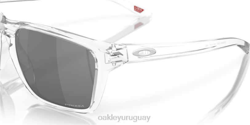 Oakley silas XT4H334 gafas Lentes prizm negras, montura transparente pulida.