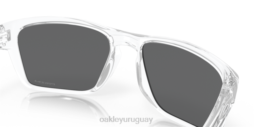 Oakley silas XT4H334 gafas Lentes prizm negras, montura transparente pulida.