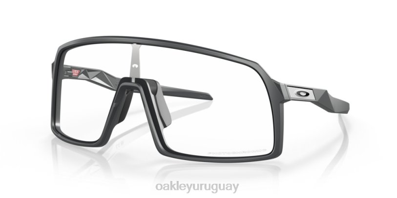 Oakley sutro XT4H90 gafas Lentes fotocromáticas de iridio de transparente a negro, montura de carbono mate