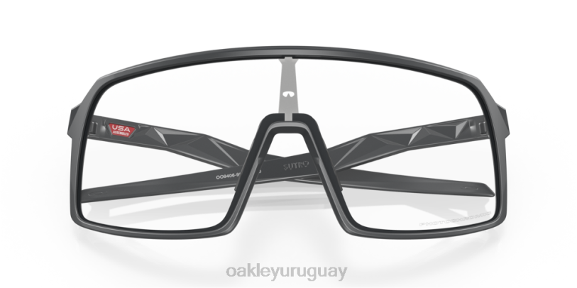 Oakley sutro XT4H90 gafas Lentes fotocromáticas de iridio de transparente a negro, montura de carbono mate