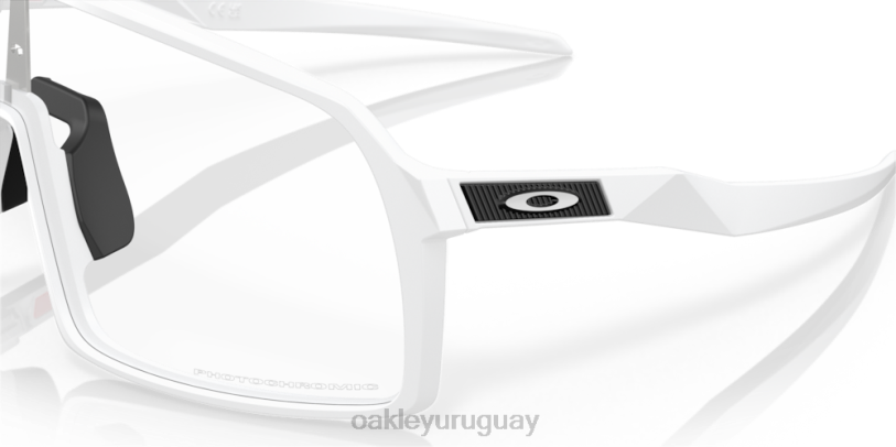 Oakley sutro XT4H91 gafas Lentes fotocromáticas de iridio de transparente a negro, montura blanca mate