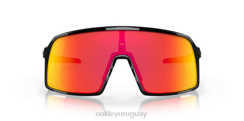 Oakley sutro s XT4H280 gafas Lentes Prizm Ruby, montura negra pulida.