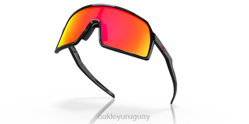 Oakley sutro s XT4H280 gafas Lentes Prizm Ruby, montura negra pulida.