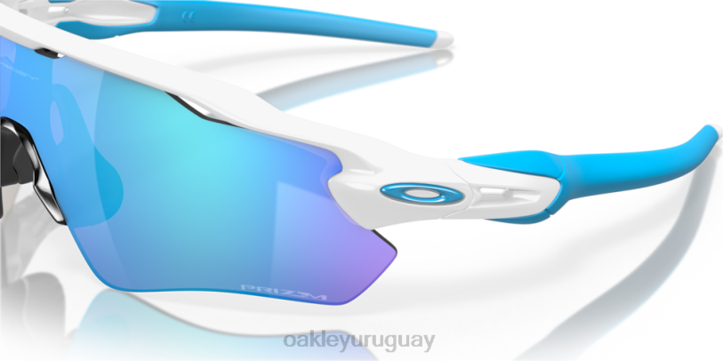 Oakley trayectoria del radar ev XT4H33 gafas Lentes Prizm de zafiro, montura blanca pulida.