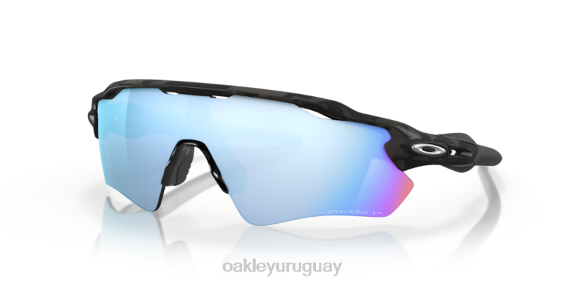 Oakley trayectoria del radar ev XT4H41 gafas Lentes polarizadas Prizm Deep Water, montura de camuflaje negro mate.