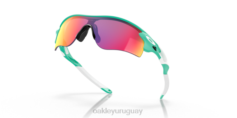 Oakley Colección de colores tradicionales de ruta radarlock (ajuste de puente bajo) XT4H722 gafas Lentes prizm road, montura celeste mate