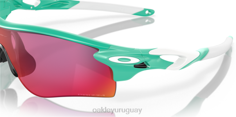 Oakley Colección de colores tradicionales de ruta radarlock (ajuste de puente bajo) XT4H722 gafas Lentes prizm road, montura celeste mate