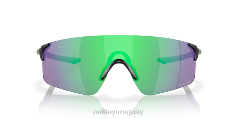 Oakley Colección envolvente de cuchillas evzero (ajuste de puente bajo) XT4H287 gafas lentes prizm jade, montura jade fade mate