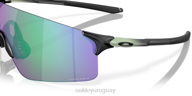 Oakley Colección envolvente de cuchillas evzero (ajuste de puente bajo) XT4H287 gafas lentes prizm jade, montura jade fade mate