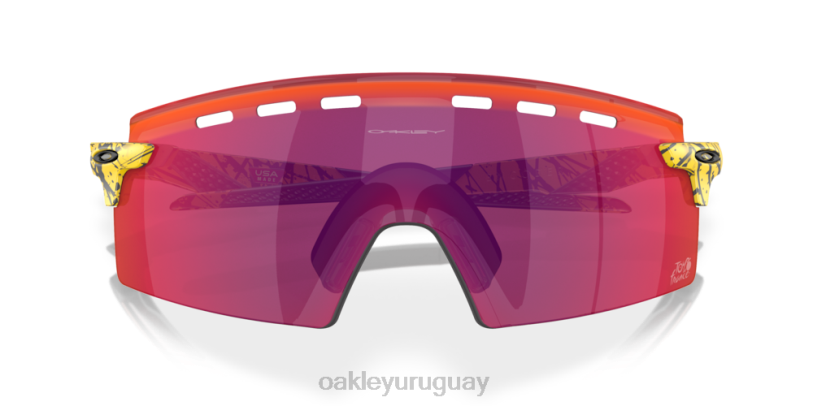 Oakley Huelga de codificadores del Tour de Francia 2023 XT4H771 gafas lentes prizm road, marco tdf salpicado