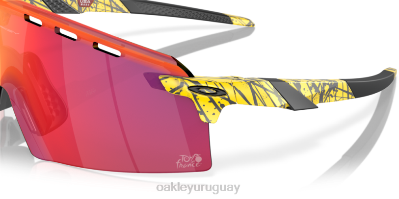 Oakley Huelga de codificadores del Tour de Francia 2023 XT4H771 gafas lentes prizm road, marco tdf salpicado
