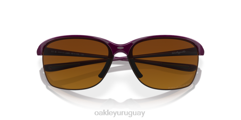 Oakley Imparable XT4H694 gafas lentes polarizadas degradadas marrones, montura spritzer frambuesa