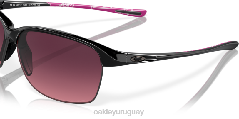 Oakley Imparable XT4H695 gafas lentes polarizadas degradadas rosa, montura negra pulida