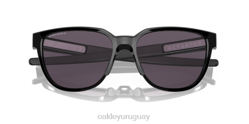 Oakley actuador (ajuste de puente bajo) XT4H837 gafas lentes gris prizm, montura negra pulida