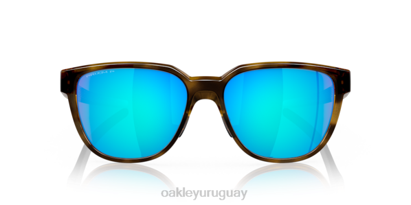 Oakley actuador (ajuste de puente bajo) XT4H840 gafas lentes polarizadas prizm sapphire, montura carey marrón