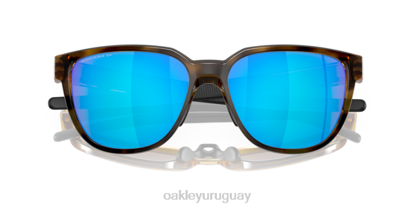 Oakley actuador (ajuste de puente bajo) XT4H840 gafas lentes polarizadas prizm sapphire, montura carey marrón