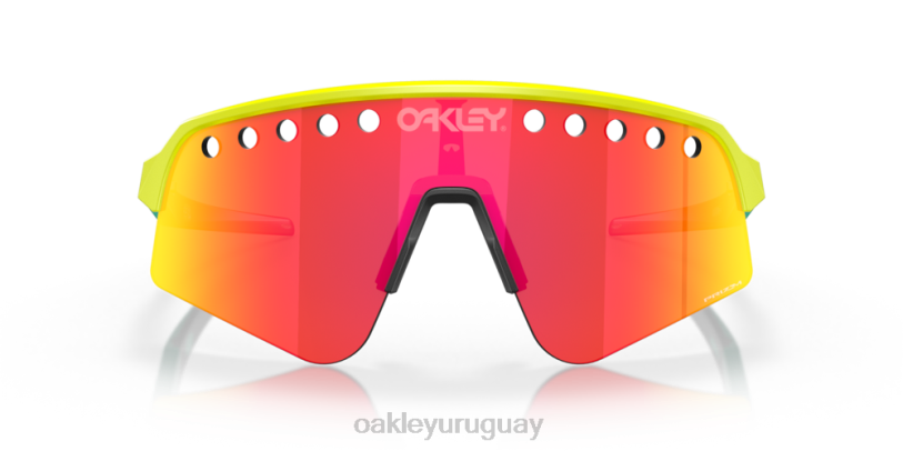 Oakley barrido sutro lite (ventilado) XT4H233 gafas Lentes prizm ruby, montura amarilla pelota de tenis