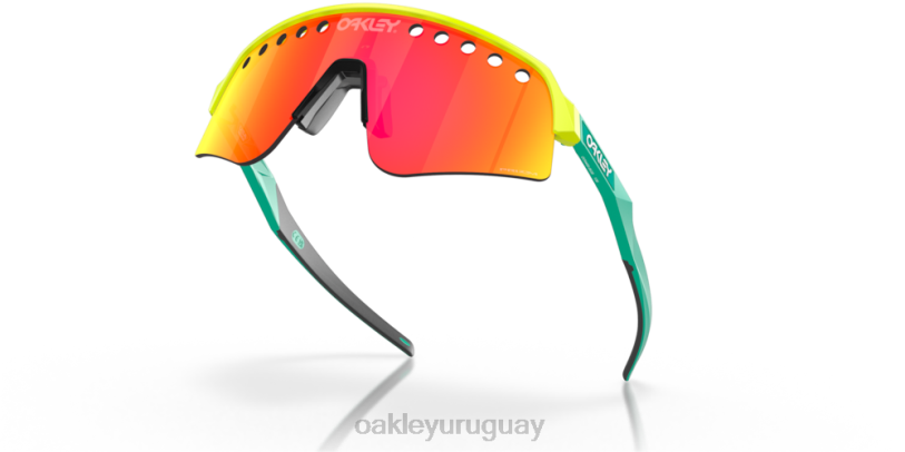Oakley barrido sutro lite (ventilado) XT4H233 gafas Lentes prizm ruby, montura amarilla pelota de tenis