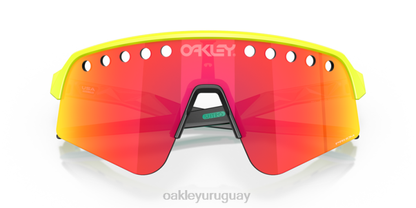 Oakley barrido sutro lite (ventilado) XT4H233 gafas Lentes prizm ruby, montura amarilla pelota de tenis